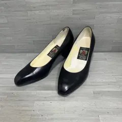 MIHAMA ミハマ 23cm レザー パンプス 黒 日本製 未使用級のサムネイル