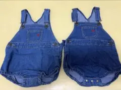 ★POLO Baby デニム オーバーオール ロンパース★2枚 双子