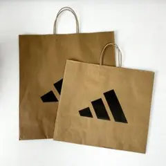 adidas アディダス ショッパー 紙袋 ショップ袋　ショッピングバッグ2枚
