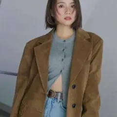 AOI IHARA x SEAROOMLYNN テーラードジャケット ブラウン系 ____ ＼AOI IHARA×SEA ROOM LYNN コラボレーションコレクション