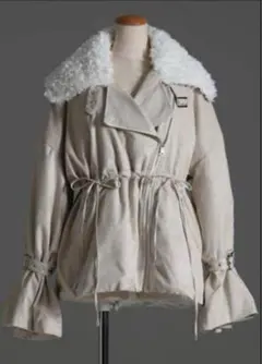 Riu アウター・コート　2way big collar boa blouson