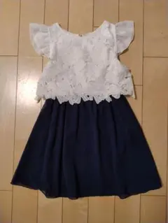 Canteen 130cm ドレス ホワイト・ネイビー