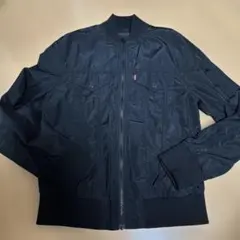 Levi's ブラック MA-1ジャケット　リーバイス　ナイロン　サイズM