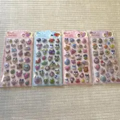 4枚セット　たまこっち　シール　立体シール　ぷくぷく