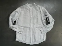 無印良品 長袖シャツ スタンドカラーシャツ メンズM