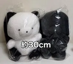 じょせまるBIGぬいぐるみ じょせまる(くろ)ごまみるく 2種セット 約30cm