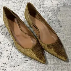 ☆極美品　PIPPICHIC ピッピシック　ベロア調　パンプス　37☆