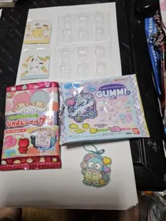 サンリオ　なかよしシールグミ+サンリオぷっくりラバマス