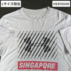 UNDER ARMOUR シンガポールロゴTシャツ L相当 HEATGEAR