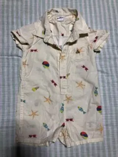 baby GAP ロンパース 6-12ヶ月 夏服 海 シャツ風