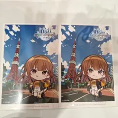 カラフルピーチ　東京タワー　ポストカード　えと