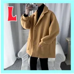 最終値下　L ビッグシルエット チェスターコート ロング アウター 冬服 韓国