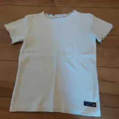 3can4on フリルネック Tシャツ 130