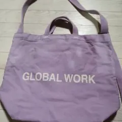 GLOBAL WORK 2WAY ショルダーバッグ パープルのサムネイル