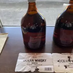 OCEAN WHISKY WHITE 1920ml3本セット ラベル剥がれ　古酒 OCEAN WHISKY WHITE 1920ml3本セット ラベル剥がれ 古酒 - メルカリ