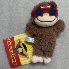 おさるのジョージ 赤いほっぺ マスコット パーティー ぬいぐるみ サングラス