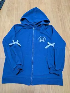 アクシーズファムキッズ 青いフード付きパーカー 140cm