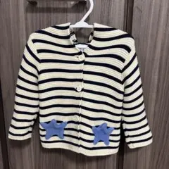 BAbyGAP フード付き　アウター　カーディガン　くま　ボーダー　6〜12ヶ月