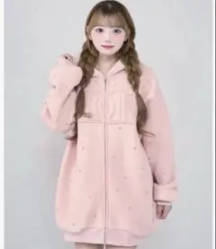 Darich ダーリッチ DDロゴビジュージップパーカー ピンクのサムネイル