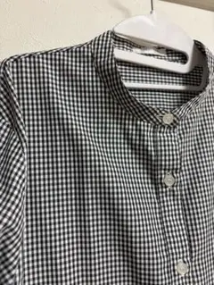 美品　ギンガムチェックシャツ 長袖