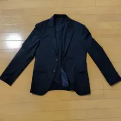COMME CA MEN ネイビー ビジネススーツジャケット Sのサムネイル