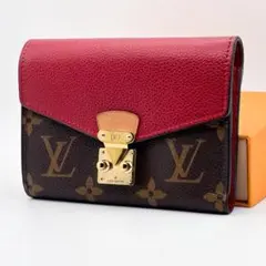 【極美品】ICタグ ルイヴィトン モノグラム ポルフォイユ パラス コンパクト