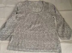 earth music&ecology　ニットチュニック　グレー