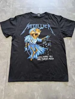 【両面プリント】METALLICA メタリカ バンドTシャツ パスヘッド 黒 L