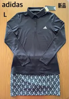 新品　アディダス　adidas ゴルフ　スカート　ポロシャツ　上下セット　L