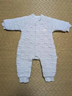 キルティングロンパース ライトブルー 70cm