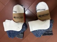 FIRST DOWN ソックス 3足セット×2 6足セット 23-25cm