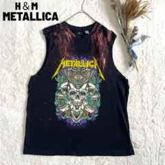 METALLICA リメイク ノースリーブT タイダイ加工 黒 M 個性的のサムネイル