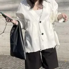 few.Crash knit cardigan