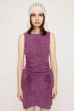 【美品】SLY ASYMMETRY SHIRRING CUT ワンピースのサムネイル