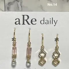 大人可愛い ピアス 2点セット イヤリング変更可 サージカルステンレス　ピンク