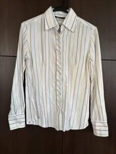 コットンストライプシャツ　日本製 株　木村商会