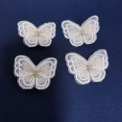 バタフライ　蝶　ヘアクリップ　ヘアアクセサリー 4個セット