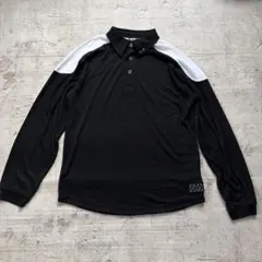 90s 00s archive OAKLEY ポロシャツ ロンT ブラック　L