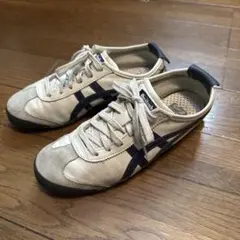 なっとー様専用Onitsuka Tiger ベージュ ネイビー スニーカー