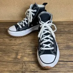 （K25975）コンバース RUN STAR HIKE BLACK 22.5㎝