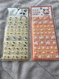 サンリオ　タイルシール　カットピースシール　ハローキティ　ウサハナ