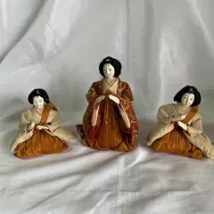 雛人形 三人官女 立ち姿・座り姿 3体セット 節句 アンティーク