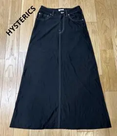HYSTERICS ロングスカート　ブラック　Sサイズのサムネイル