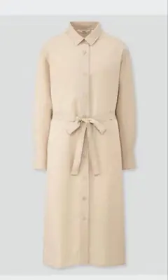 ベルテッドロングシャツワンピース