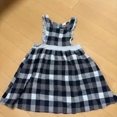 チェック柄 エプロン 원피스 100cm