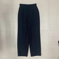 ネイビー プリーツ入り スラックス