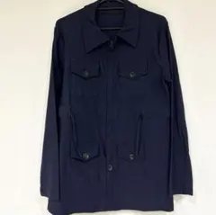 薄手 アウター トップス ネイビー