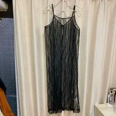 レース　レイヤード　キャミワンピース