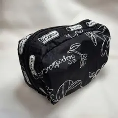 【未使用】LeSportsac ポーチ ブラック 花柄のサムネイル