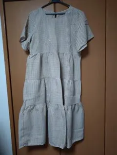 【未使用】ギンガムチェック ワンピース 韓国ファッション